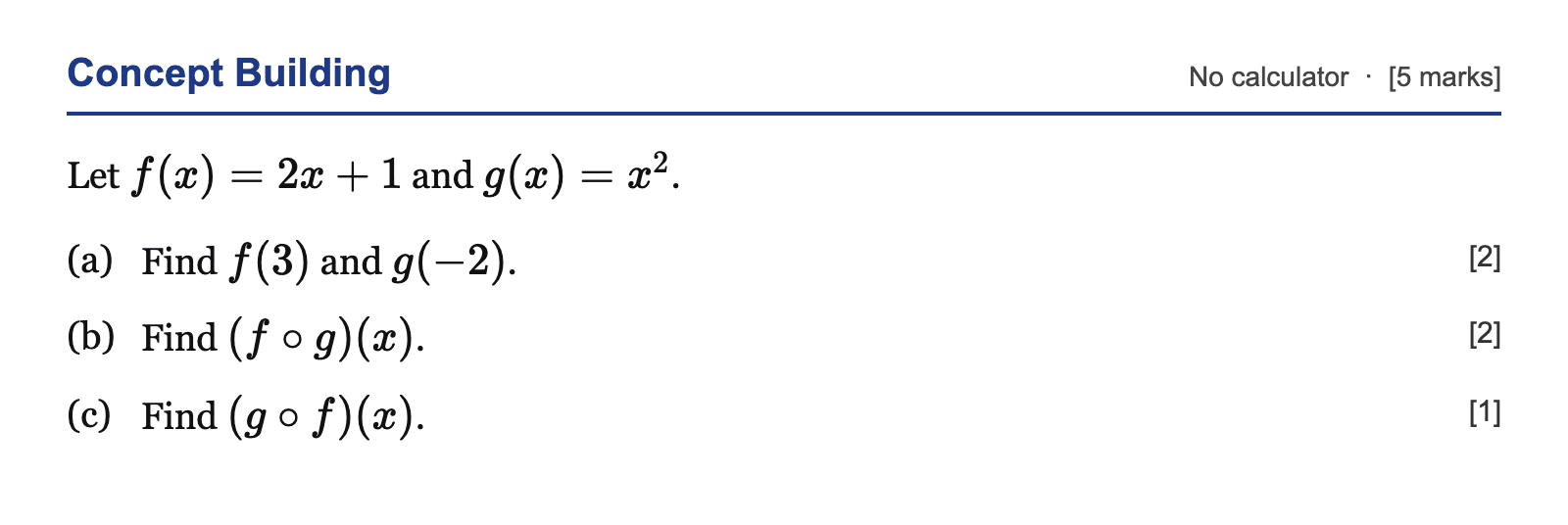 Question