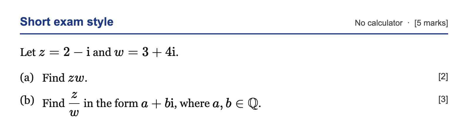 Question