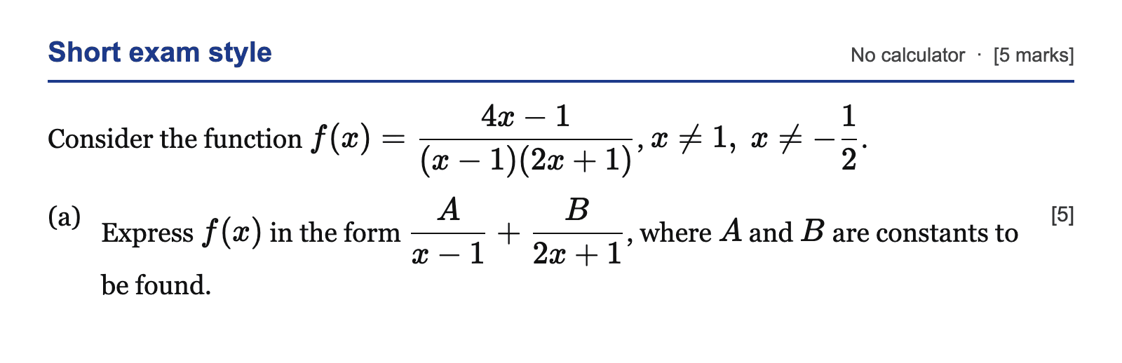 Question