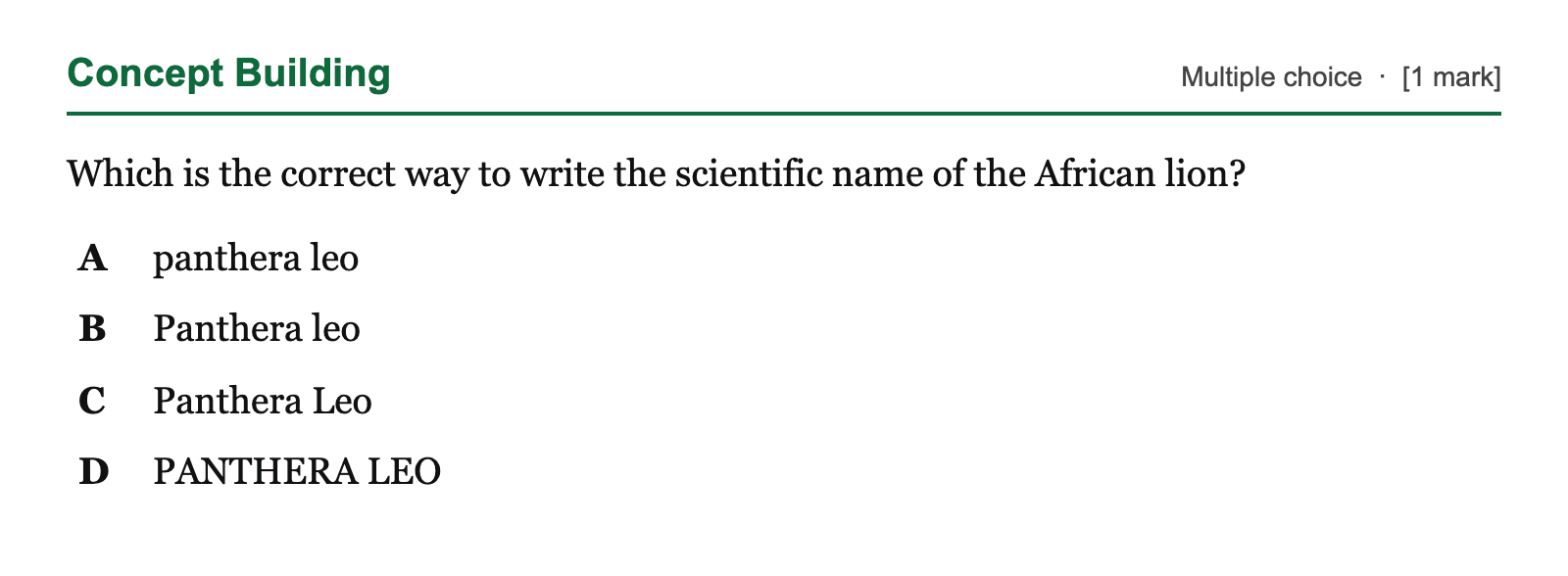 Question