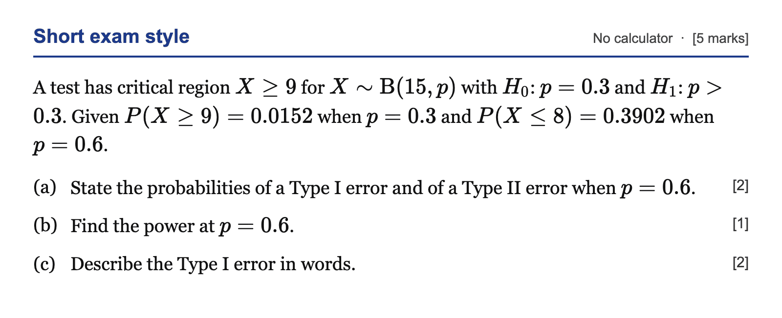 Question