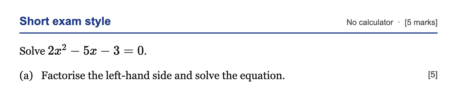 Question
